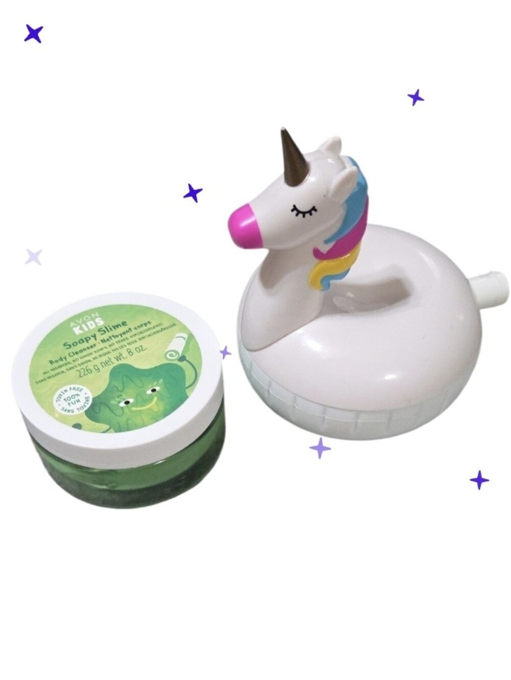 Avon Kids Uniorn Bubble Bath Dispenser - New Sealed Avon Slime Soap
